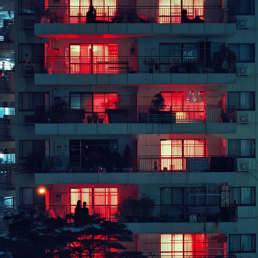 Scarlet-Lit Tenement